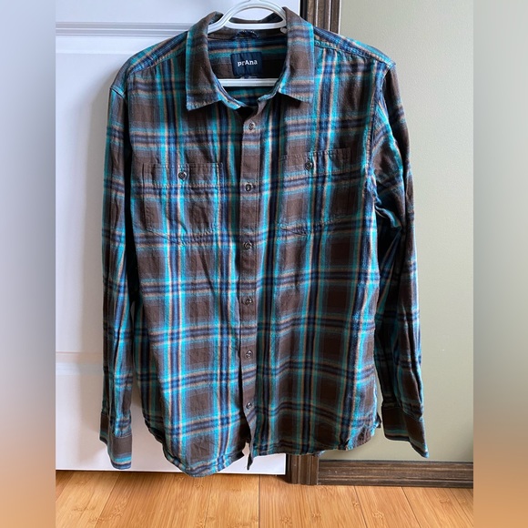 Mens prana button down shirt - Picture 4 of 7